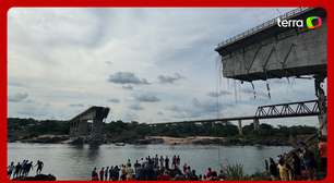 Ponte entre o Maranhão e o Tocantins desaba; vídeo mostra o momento