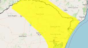 Alerta Amarelo: Natal com chuvas fortes e ventania no Rio Grande do Sul