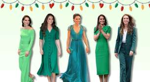 Odeio usar verde, mas Kate Middleton me convenceu com esses 10 looks na cor tendência para o Natal