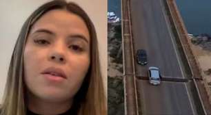 'Estar aqui é um milagre', diz mulher que ficou com carro preso em fenda após desabamento de ponte