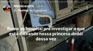 Letícia Cazarré revela que a filha voltou a ser internada: 'Investigar'