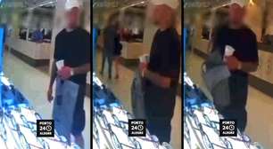 Vídeo: Homem não identificado é flagrado roubando no Shopping Iguatemi em Porto Alegre