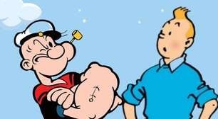 Popeye e Tintim entraram em domínio público em 2025