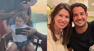 Rebeca Abravanel enfrenta 'missão' ao cortar o cabelo do filho com Alexandre Pato