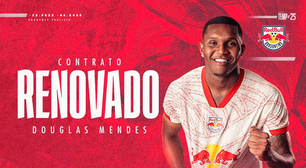 Red Bull Bragantino renova empréstimo do zagueiro Douglas Mendes