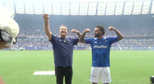 Cruzeiro apresenta Gabigol, Dudu e mais 4 reforços a 45 mil torcedores no Mineirão