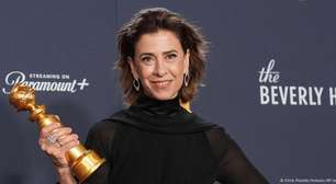 Fernanda Torres recebe Globo de Ouro por "Ainda estou aqui"