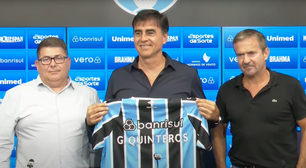 Gustavo Quinteros é apresentado como técnico do Grêmio