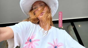 Marina Ruy Barbosa aposta no romantismo da camiseta floral