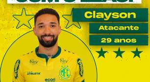 Mirassol anuncia o reforço do atacante Clayson