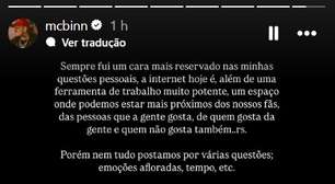 Após pedido de casamentocomo ver minhas apostas no pixbetParia, MC Binn confirma fim de noivado: 'Muito sério'