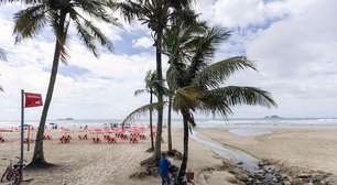 Mais 13 praias ficam impróprias para banho no litoral de SP; 51 estão com bandeira vermelha