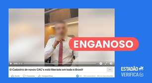 Registro de novos CACs não é feito inteiramente online, ao contrário do que diz vídeo