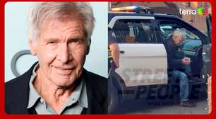 Harrison Ford aparece abalado após ser forçado a evacuar casa em incêndio em Los Angeles