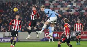 Em grande jogo, Manchester City leva gol no fim e empata com Brentford pela Premier League