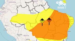 Inmet emite alerta laranja para chuvas intensas e ventos de até 100 km/h; veja onde