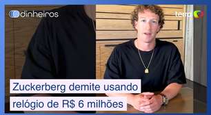 Sem noção? Zuckerberg demite usando relógio de R$ 6 milhões