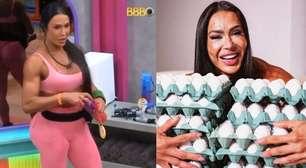 BBB 25: sem seguir dieta, Gracyanne está vomitando após as refeições