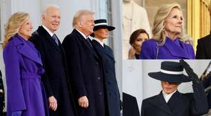 Significados? Confira os looks de Melania Trump e Jill Biden na posse de Trump e o que representam