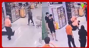 Homem golpeia gerente de supermercado com pá em Mato Grosso