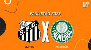 Santos x Palmeiras: onde assistir, escalações e arbitragem