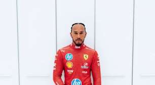 F1: Lewis Hamilton aparece em primeira foto com macacão da Ferrari