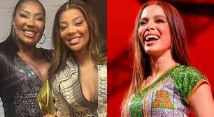 Fim da rixa entre as cantoras? Mãe de Ludmilla é vista em show de Anitta