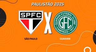 São Paulo x Guarani: onde assistir, escalações e arbitragem