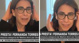 Fernanda Torres surge com cabelo 'alinhado' após crítica de apresentadora argentina