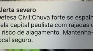 Alerta severo da Defesa Civil de SP no celular? Veja como é tecnologia usada pela 1ª vez na cidade