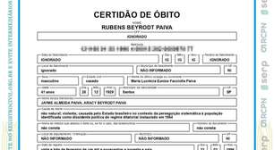 Certidão de óbito de Rubens Paiva é corrigida: 'causada pelo Estado'