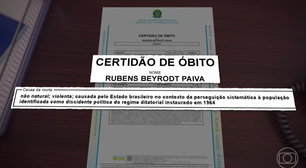 Causa da morte de Rubens Paiva é corrigida em certidão de óbito