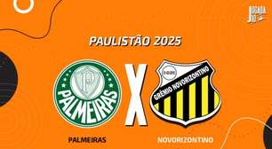 Palmeiras x Novorizontino, AO VIVO, com a Voz do Esporte, às 19h