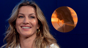 Como cresceu! Grávida de 8 meses, Gisele Bündchen mostra barrigão pela primeira vez: 'A felicidade é'