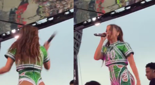 Anitta se irrita durante show em Belo Horizonte e joga microfones no chão