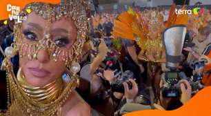 Tumulto e oração: Sabrina Sato causa 'alvoroço' antes de desfile pela Gaviões da Fiel no Anhembi