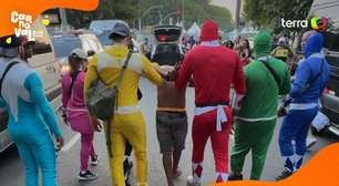 Policiais fantasiados de Power Rangers prendem suspeito de roubo em SP