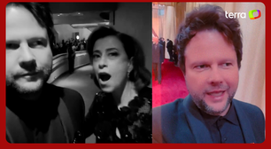 Selton Mello posta vídeo com Fernanda Torres no Oscar e comenta: 'Caiu o projeto gravou, postou'