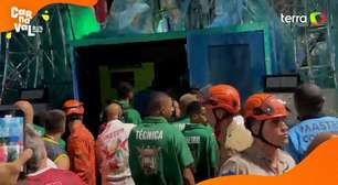 Suspeita de incêndio em carro da Grande Rio causa correria e preocupação em desfile