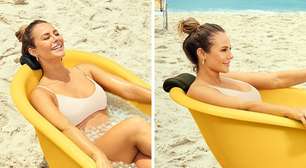 Paolla Oliveira curte 'descanso merecido' após se despedir da Sapucaí