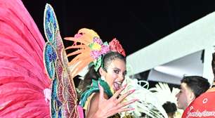 Alane Dias desfila com bumbum machucado em estreia na Grande Rio