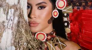 Aposta como substituta de Paolla Oliveira na Grande Rio, Isabelle Nogueira mostra corpo machucado pelas fantasias