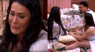 BBB 25: Gracyanne cai no choro e faz revelação após ser exposta: 'Não consigo controlar'