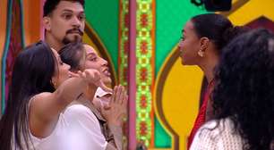 BBB 25: Treta! Discussão entre Aline, Eva e Renata agita a madrugada: 'Desequilibrada'