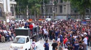 Guardas do Rio protestam em meio à audiência pública entre vereadores e Prefeitura sobre criação da Força de Segurança Municipal