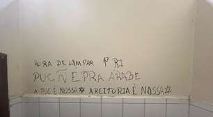 Banheiro da PUC-SP é pichado com frases de cunho sionista: 'PUC não é para árabe'