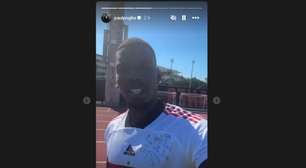 Sem clube, Pogba treina com camisa do Flamengo