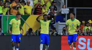 Decisivo, Vini Jr. marca seu primeiro gol nas Eliminatórias e comemora vitória contra a Colômbia: 'alívio'