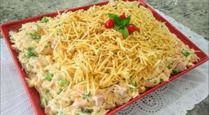 Uma receita de salpicão para 2 pessoas delicioso na medida certa