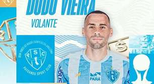 Paysandu reforça o meio-campo com a contratação de Dudu Vieira